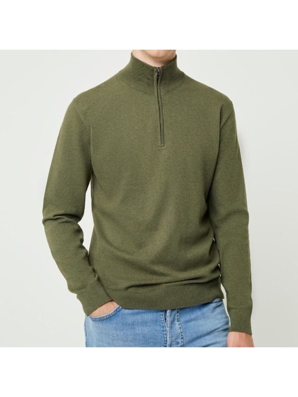 FRENCH CONNECTION Stretch Quarter Zip Sweater